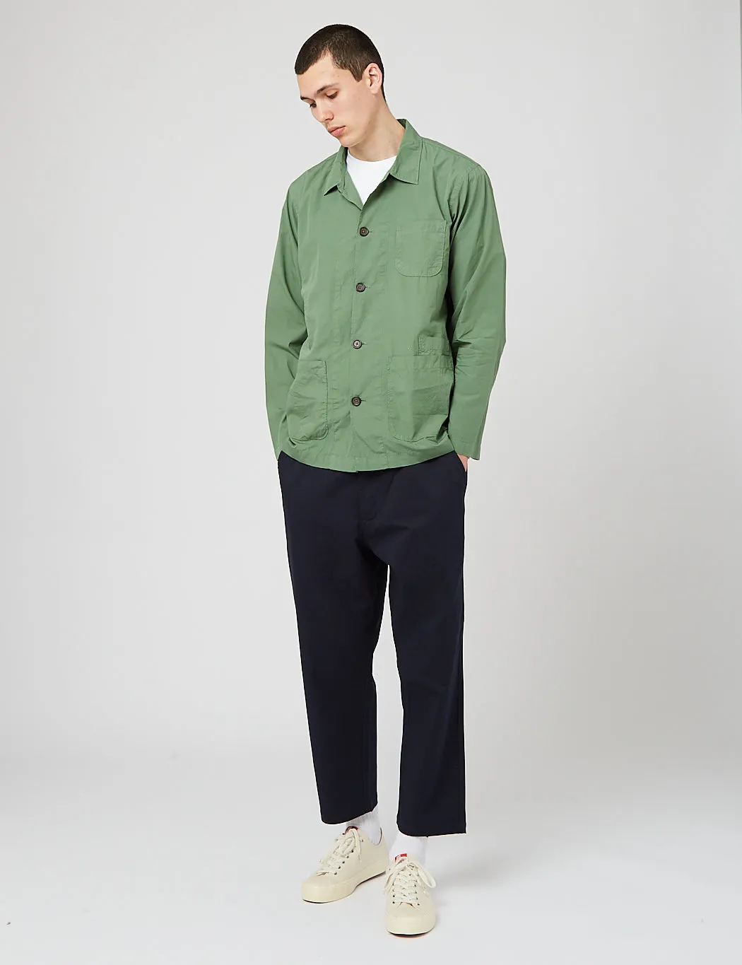 Universal Works Bakers Overshirt - Green