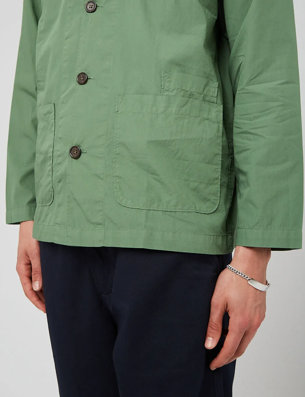 Universal Works Bakers Overshirt - Green