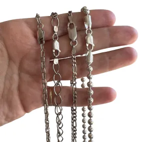 V I N T A G E // sterling silver chains by price / $98 each