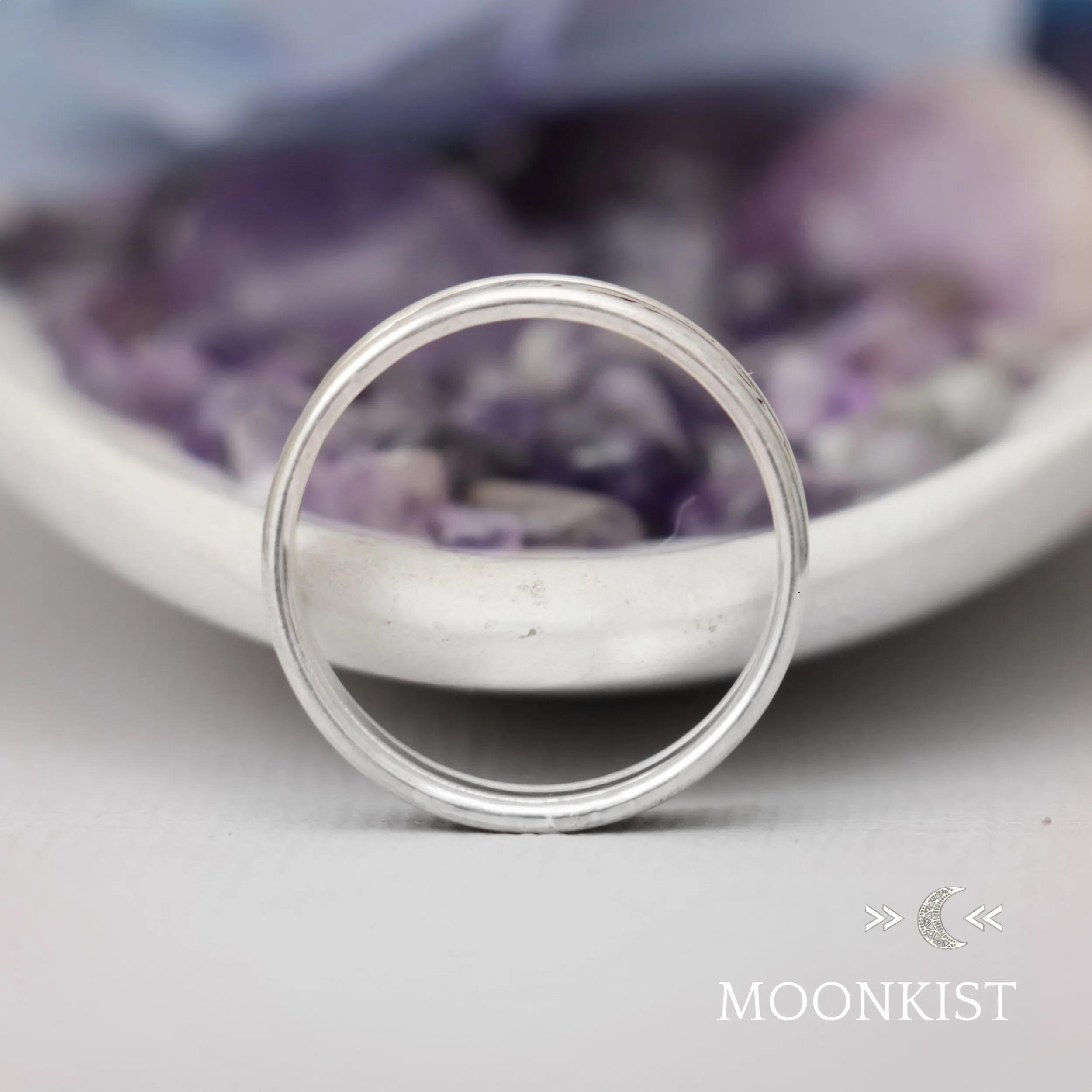 Vintage Vine Wide Wedding Band Ring | Moonkist Designs