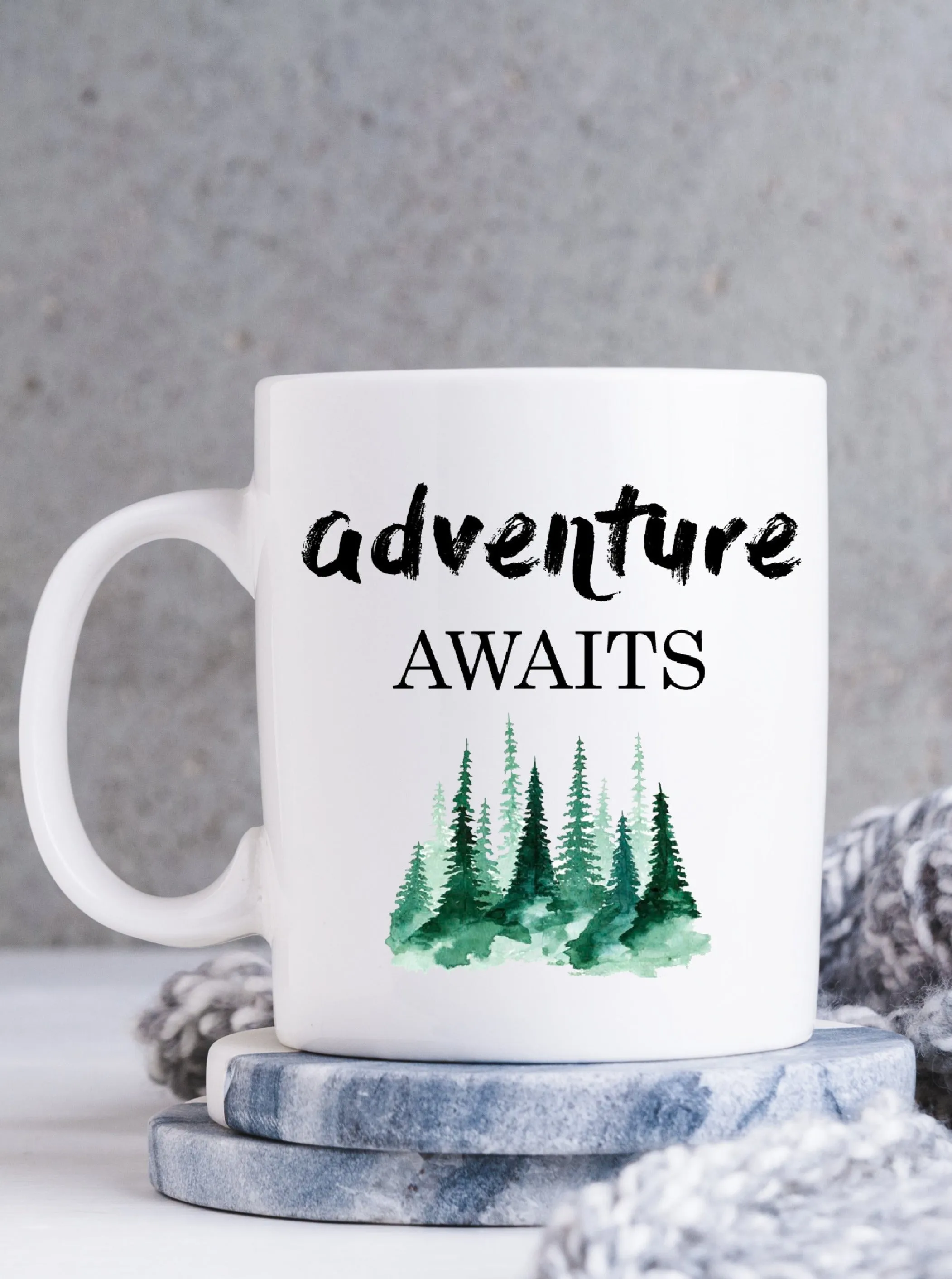 Wanderlust Adventure Awaits Coffee Mug