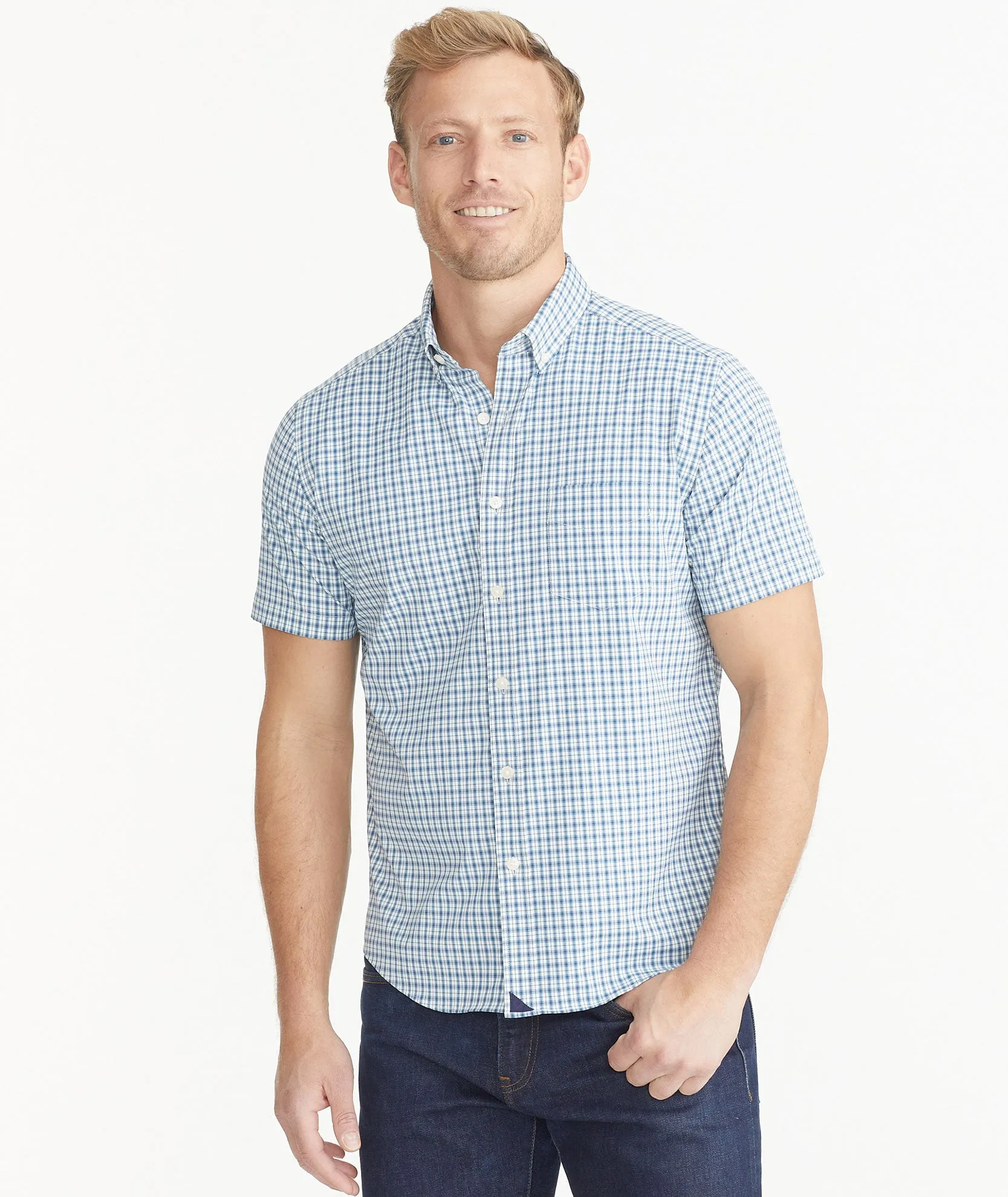 Wrinkle-Free Performance Short-Sleeve Matarazzo Shirt