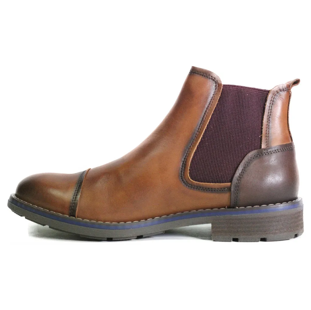 York Calfskin Leather Men's Chelsea Boots